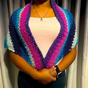 Crochet shawl.